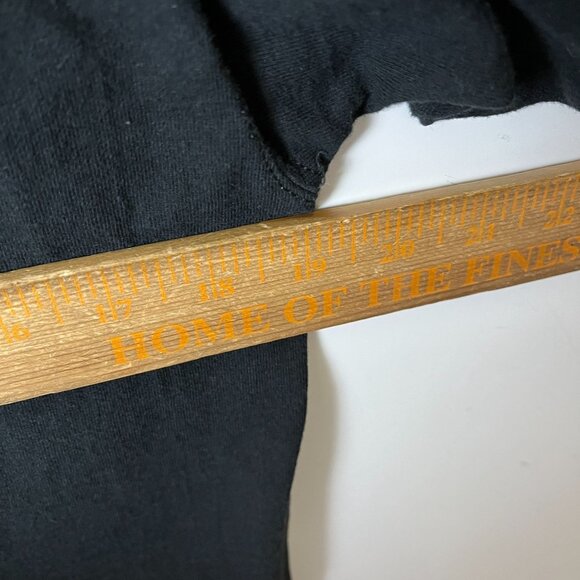 Vintage 90s Fruit of the Loom New York City NYC V-Neck Black T-Shirt M Cotton - Picture 7 of 14